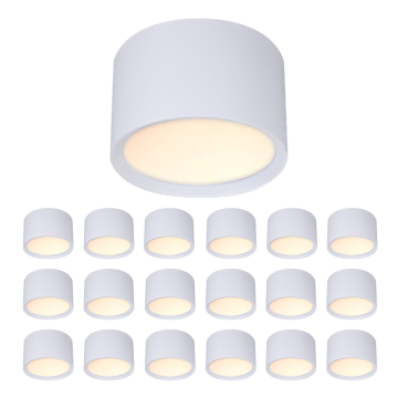 18 Pack Modern White LED Downlights 30W Anti-Glare Surface Mounted Ceiling Lights
