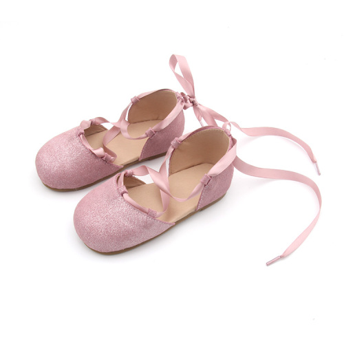 Sparkle Ribbon Kids Girls Mary Jane Shoes