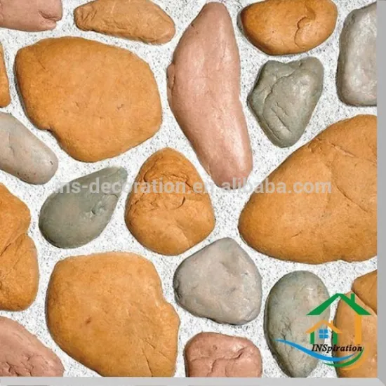 Wall decorative pebbles cobble tile