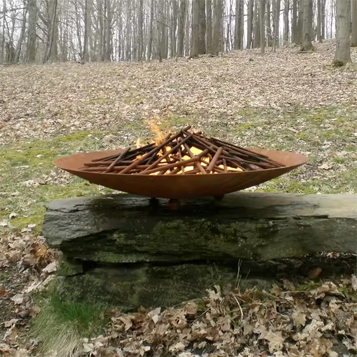 corten fire pit