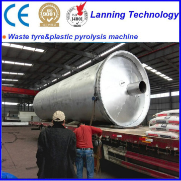 automatic waste tyre recycle to oil pyrolysis equipment