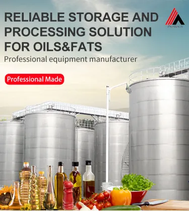 Inox Edible Oil Tank 70T Vegetable Oil Depot For Processing Oil