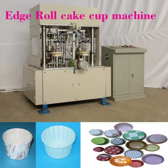 ce standard cake cup machine with roll rim design