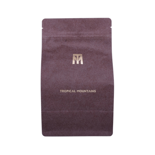 Bolsa Kraft Foil Cremallera Montañas Café Envasado 250g