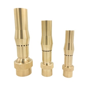 Brass aerated fountain nozzle