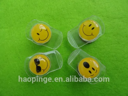 personalized paper clip / 3d cartoon paper clip / smile face custom paper clip