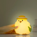 Cartoon Silicone deu um tapinha na luz noturna das crianças