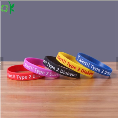 Mới nhất màu tím Silicone thể thao Bracelet màu Gel dây đeo cổ tay