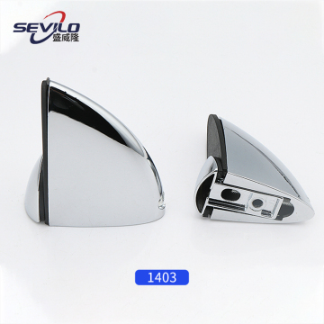 Custom Colors Square Bathroom Clip Shower Frameless Tempered Glass Door Clamps