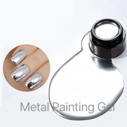 Long Lasting Mirror Effect 10ml Vegan UV Chrome Gel Polish