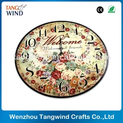 Home Style Antique Wooden Wall Clock