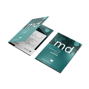 Custom Waterproof 300GSM Coated Paper Cardboard A4 Document Folder