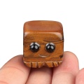 Yellow Tiger eye Cube block Spirit 20mm Handmade Craved Ornaments Home Decoration