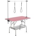 Adjustable Pet Grooming Table Storage Rack