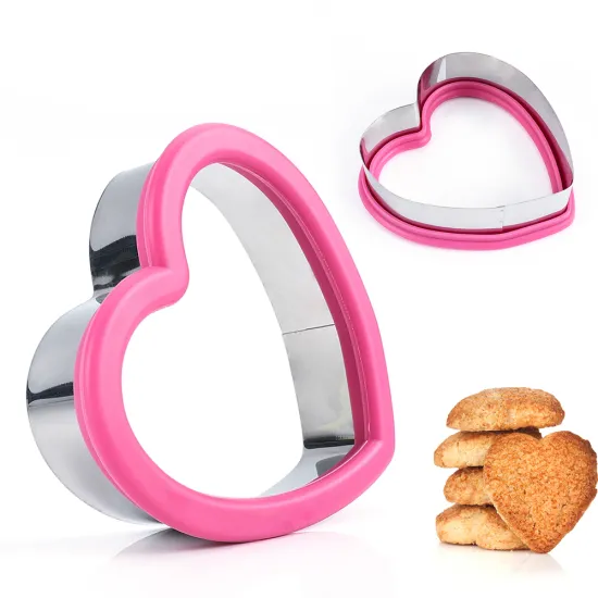 Wholesale Stainless Steel Cookie Cutter Molds | Including Silicone Heart Cookie Cutter & Biscuit Molds Set