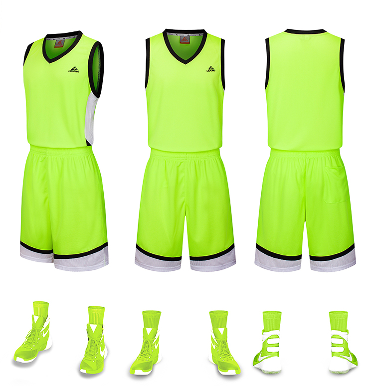 Uniforme de baloncesto 100% poliéster de secado rápido