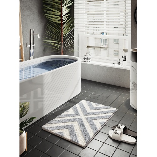 Водопоглощающие коврики для ванной в скандинавском стиле прямоугольной формы
