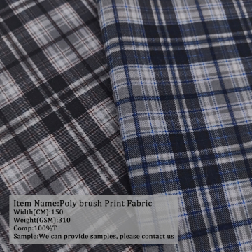 Polyester Knitted Wool Fabric for Garments - Poly Brush Printing Fabric