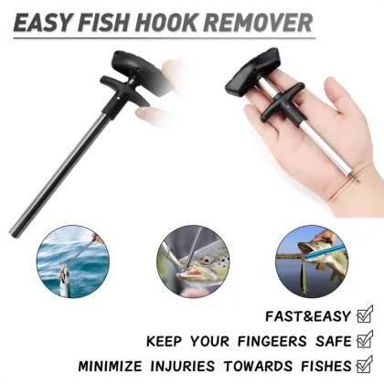 Squeeze-Out Fish Hook Remover Fishing Pliers Kit