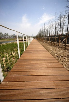 Bamboo Outdoor Decking Carbonized Strand Woven Highly Durable Bamboo Outdoor Material