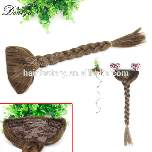 Easy wear 3 clips synthetic hair braids high quality put on hair braids