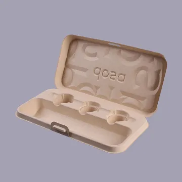 Pulp Molding Bagasse Clamshell Takeway Food Packaging Box