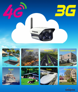solar power outdoor wifi camera GSM alarm system
