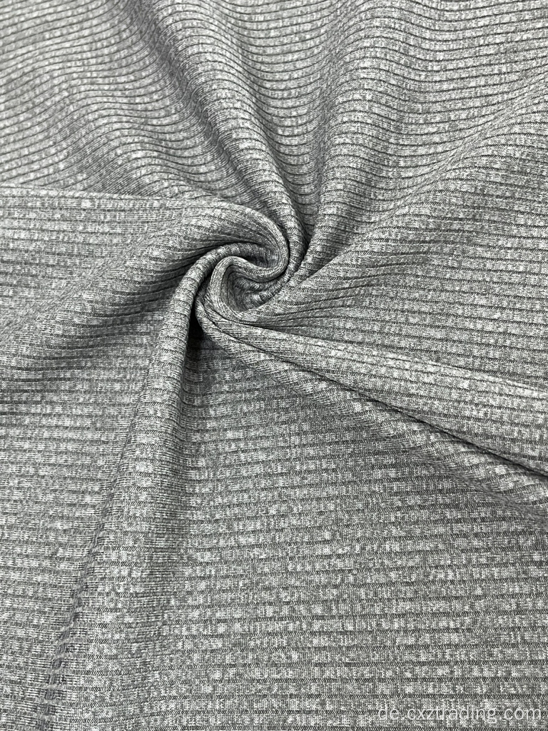 Polyester -Spandex -Rippenbürste 2*2/4*4 Strickgewebe gefärbt