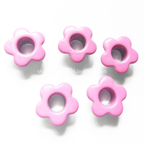 Pink Flower Eyelets