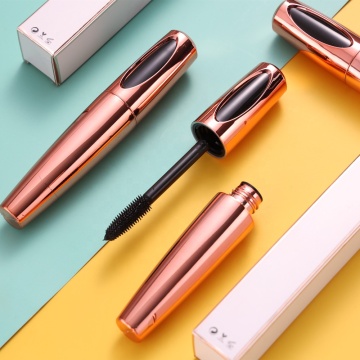 Customizable Organic Rose Gold Tube Mascara: Waterproof, Vegan, and Long-Lasting with Fiber Ingredients