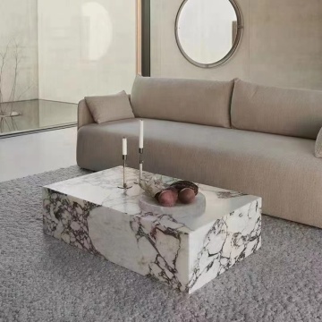 Meja Kopi Marble Luxe Calacatta Stone Natural Stone