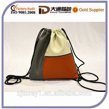 Handmade Custom Waterproof Drawstring School Bag