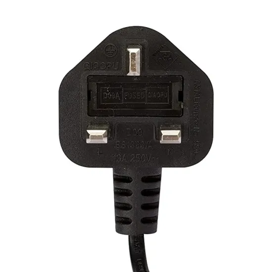 Certified 13A/10A/5A/3A Pure Copper Conductor Wire UK Plug Power Cord