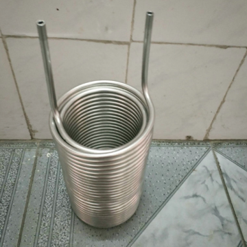 Bobina de resfriamento de água em aço inoxidável para evaporador