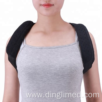 Leather clavicle posture corrector support back brace