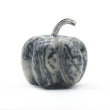 Picasso Stone 1.2Inch Pumpkin Gemstone Crafts for Home office Decoration