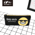 Custom keep smile style cute canvas pencil case