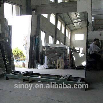 Magnetron Sputtering Vacuum Coating Float Glass Clear Aluminum Mirror Glass, 2mm to 6mm, max size 2440 x 3660mm