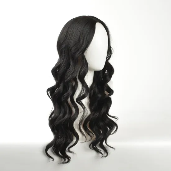 Aishili wholesale Synthetic wigs long black hair natural body curly hair synthetic hair wigs for women