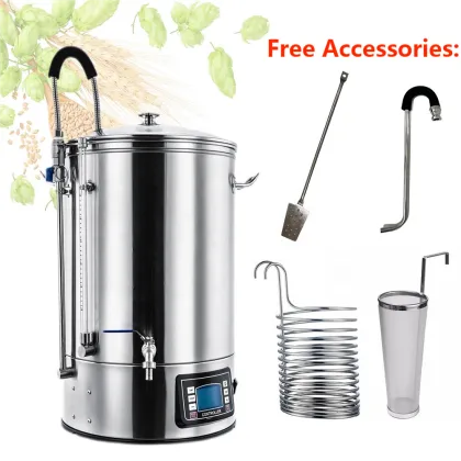 Durable Restaurant Beer Brewing Equipment: 304 Stainless Steel Fermenting Machinery