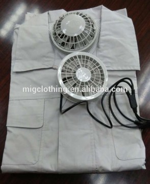 Air Condition Work Clothes with rechargeable battery and fans                        
                                                Quality Choice