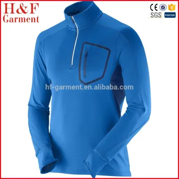 Sport style mens training t shirt with pocket