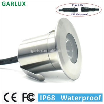 12v 2 watt led deck light for swimming pool stainless steel 100% ip68 waterproof mini led lights