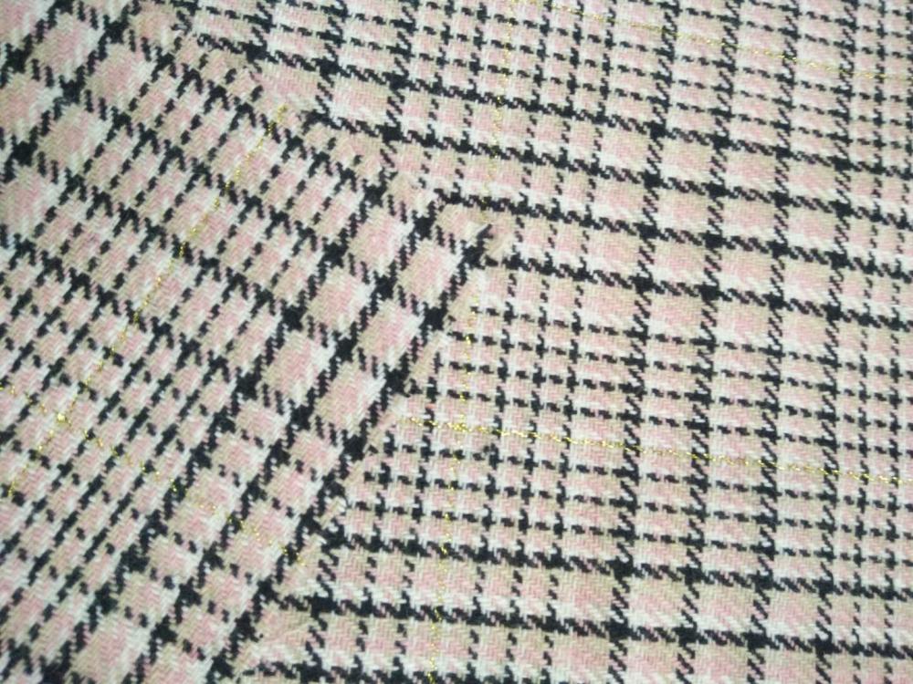LUREX CHECK BEAUTIFUL DOBBY FABRIC