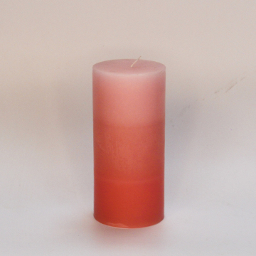 Customize Red Unscented Pillar Candle