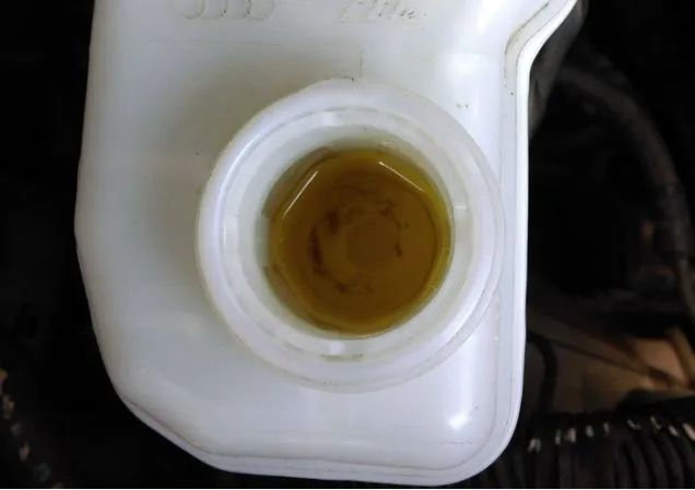 Cloudy brake fluid