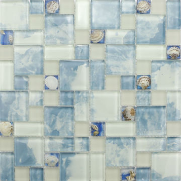 Crystal Glass Mosaic with Ice Broken FTU4-4