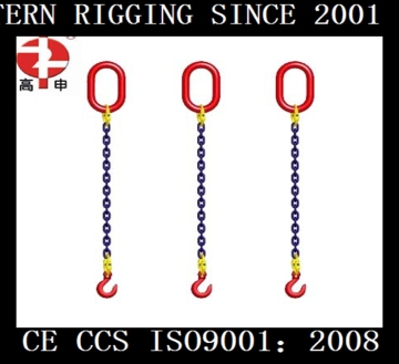 steel alloy chain sling with hook