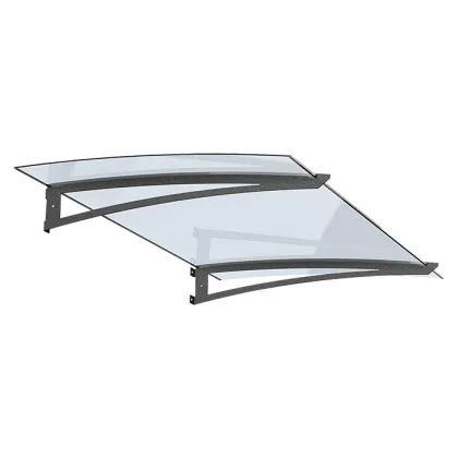 Translucent blue rain shield board plastic polycarbonate