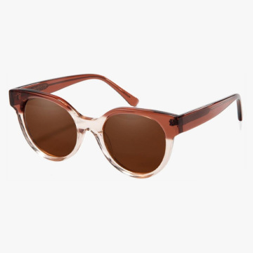 Oversized Round Acetate Sunglasses